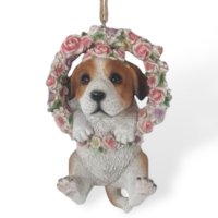 Blumenkranz mit Hund Blumenkranz mit Hund